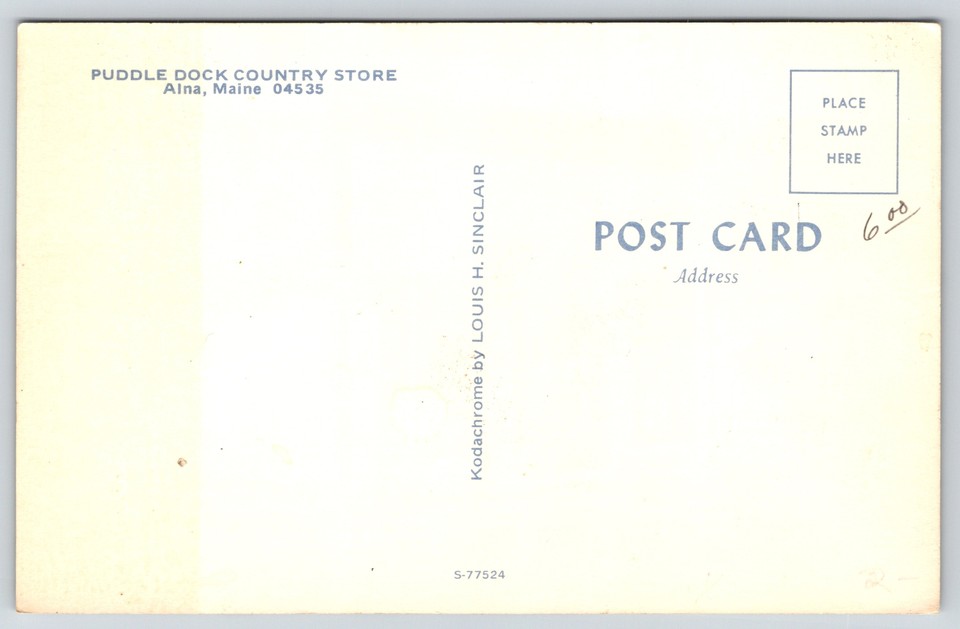 Alna MainePuddle Dock Country StoreGulf Gas PumpsRoadside1960s