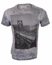 Levi's Strauss Men's Classic Cotton San Francisco Bridge T-Shirt Shirt Gray