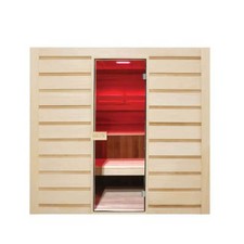 Sauna a vapore da interno 6 posti Eccolo, con stufa elettrica.
