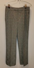 NINE WEST WOMENS SIZE 2 SLACKS, BLACK, WHITE & RED CHECKED, PRE-OWNED, GREAT...