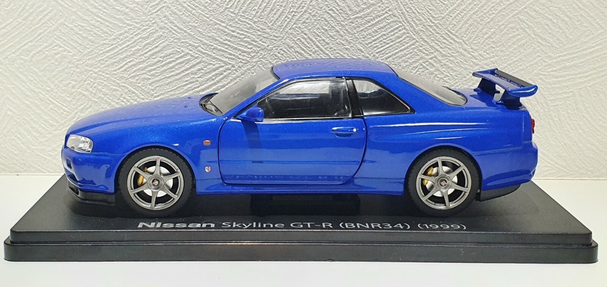 1/24 Hachette NISSAN SKYLINE GT-R R34 V-SPEC BAYSIDE BLUE