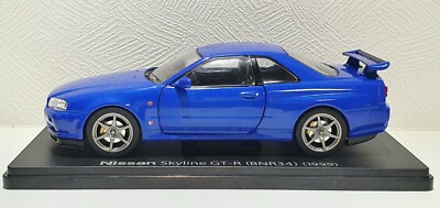 1/24 Hachette NISSAN SKYLINE GT-R R34 V-SPEC BAYSIDE BLUE