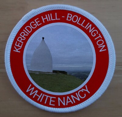 3'' weiße Nancy Bollington Cheshire Kerridge Hill Aufnäher Abzeichen 