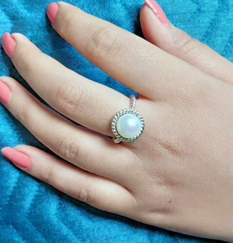 Anelli di lusso con perle naturale