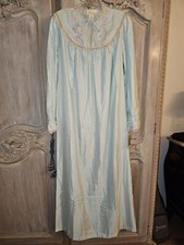 Vintage Barbizon Nightgown Ramona W/Embroidery Lace Womens Small NWT Cuddleskin