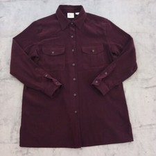 Max & Madison Shirt Womens Small Purple Micro...