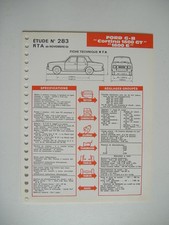 Revue technique Ford CORTINA