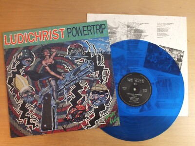 Ludichrist   Powertrip   GERMANY 1988  ois  LP  BLUE  Vinyl   mint-