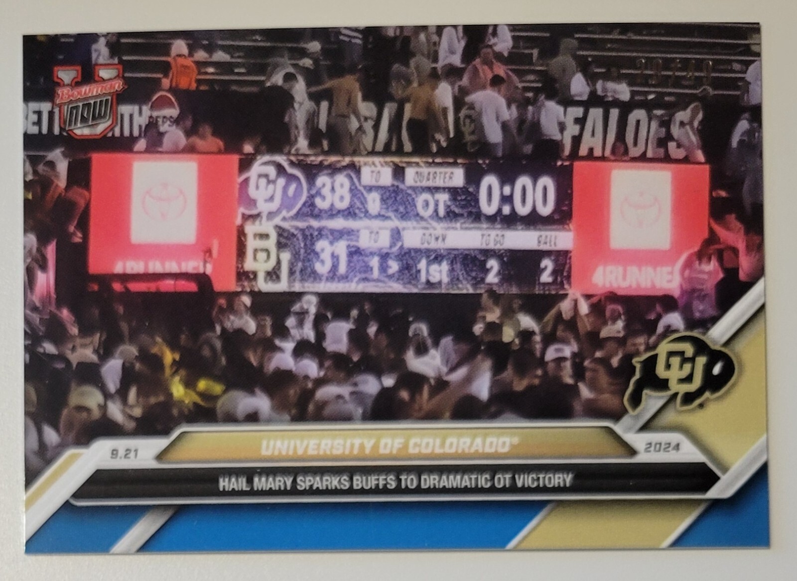 2024 Bowman U Now Football 17 University of Colorado Buffaloes Blue #/49