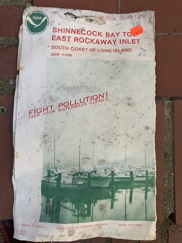 NOAA Chart-South Coast Of Long Island Nautica Chart #12352 Edition 24 May 1991