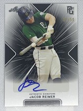 2021 LEAF PERFECT GAME JACOB REIMER BLACK PAPER AUTO # 22/50