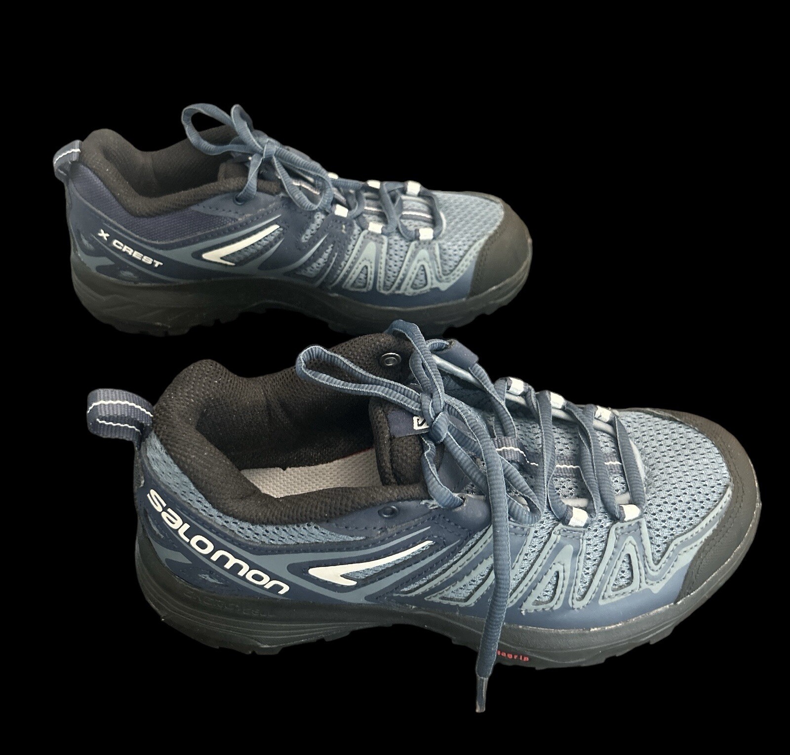 Salomon donna X Crest scarpe da trekking basse tempo tempestoso blu indaco 5 5