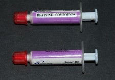 2 FANNER 420 HEATSINK SILVER THERMAL GREASE CPU COMPOUND PASTE SYRINGE HEAT SINK