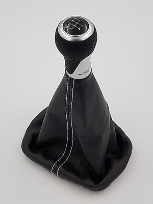 Levier Soufflet en cuir noir de manchette levier de vitesse Manchettes