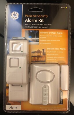 GE Personal Security Alarm Kit Window Deluxe Door Entry Chime Mode Keypad - NEW!