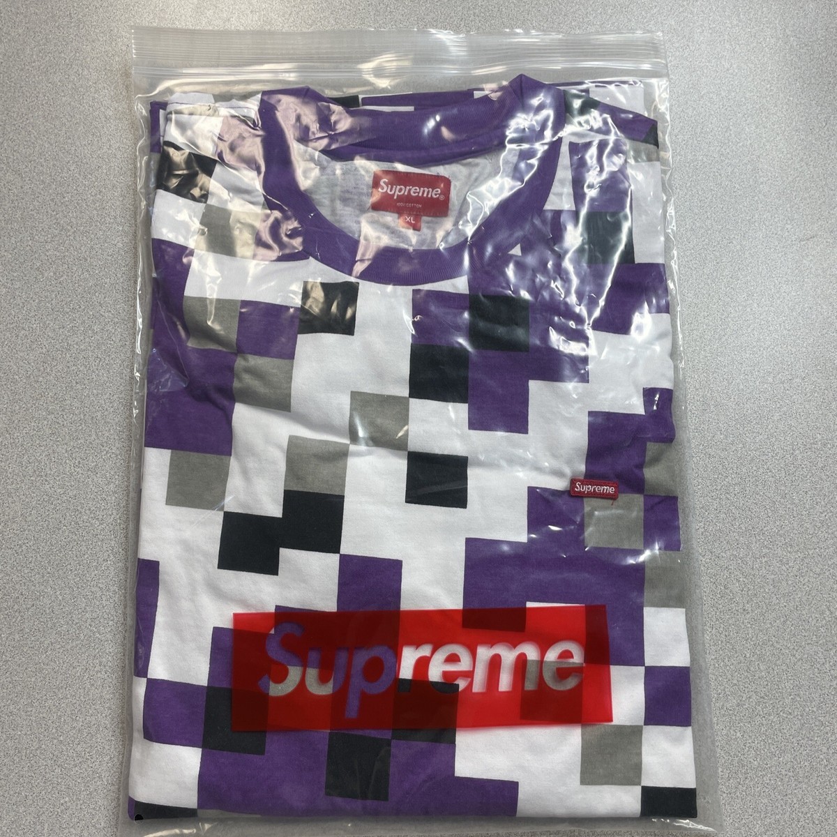 Supreme Small Box Logo Long Sleeve Short Purple Digital Camo Supreme Small Box Logo Long Sleeve Short Purple Digital Camo