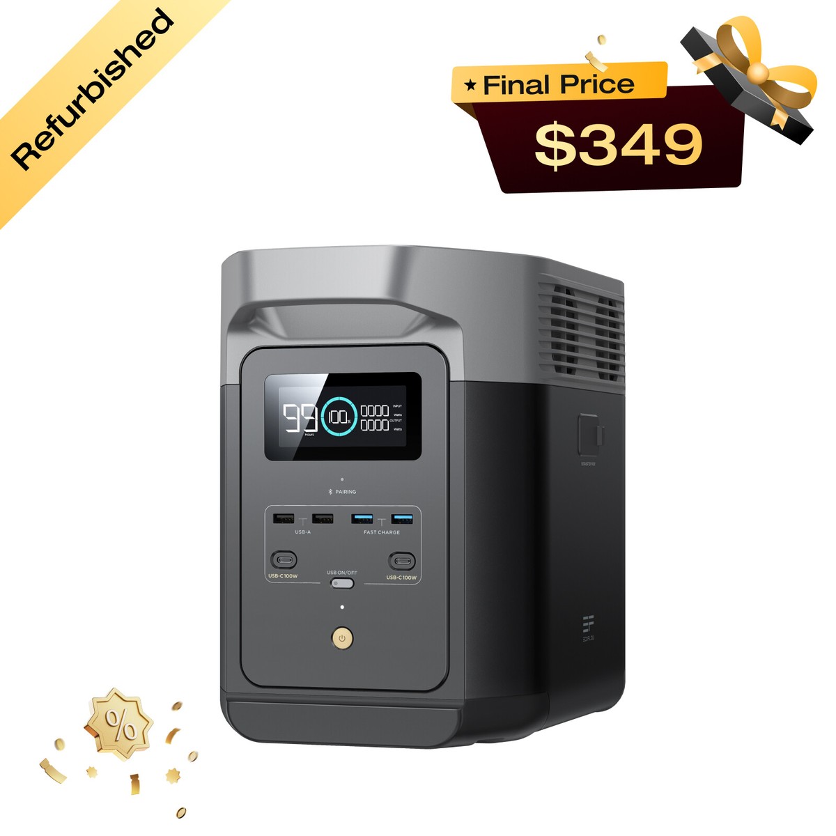 EcoFlow DELTA 2 Portable Power Station 1024Wh Certified EcoFlow DELTA 2 Portable Power Station 1024Wh Certified