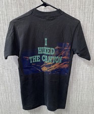 Vtg Best Fruit Of The Loom Mens Black Short Sleeve T-Shirt Sz S USA Made CANYON