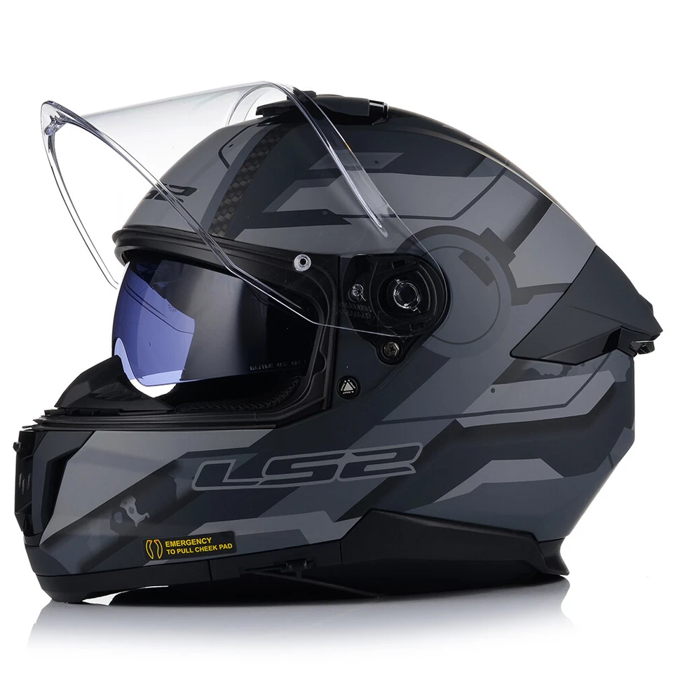 Motorradhelm | LS2 FF808 STREAM II | Integralhelm | Helm mit Sonnenblende 22.06 - Bild 2 von 4