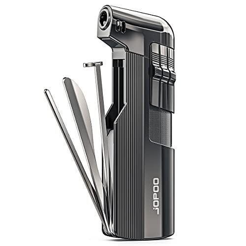 JOPOO Pipe Lighter Gas Butane Refillable Soft Flame with Pipe Cleaner Tools - Image 5