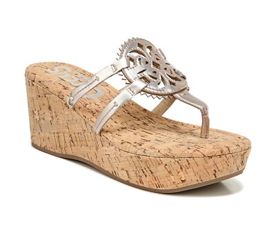 Circus by Sam Edelman Rocky Platform Wedges Light Gold Size 10M