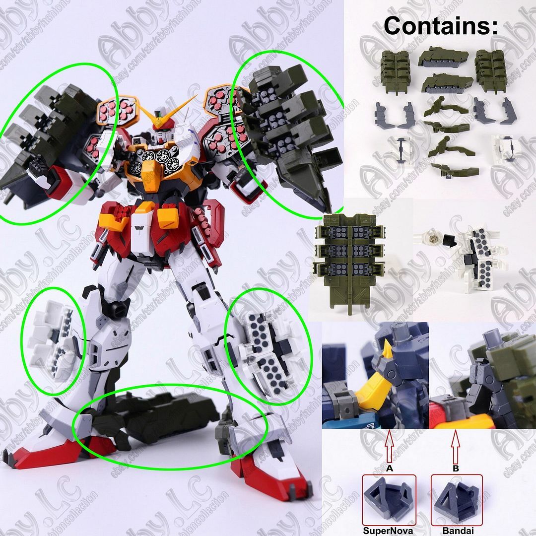 Green Igel Armament for SuperNova/PREMIUM B MG 1/100 Heavyarms EW