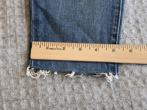 Jeans Derek Lam 10 Crosby donna 24 blu Tali vita alta skinny elasticizzato patchato - Foto 15 di 15
