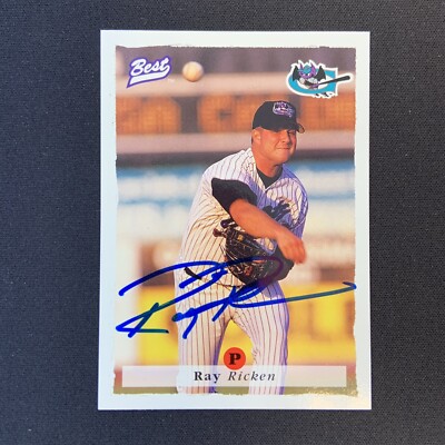Auto RC Ray Ricken 1995 Best Signed Rookie Greensboro Bats Yankees Clippers