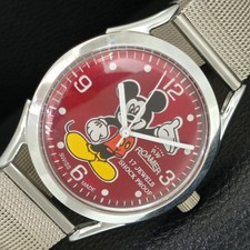 VINTAGE ROAMER MENS MANUAL WINDING SWISS RED DIAL WATCH REFURBISHED a444919-1