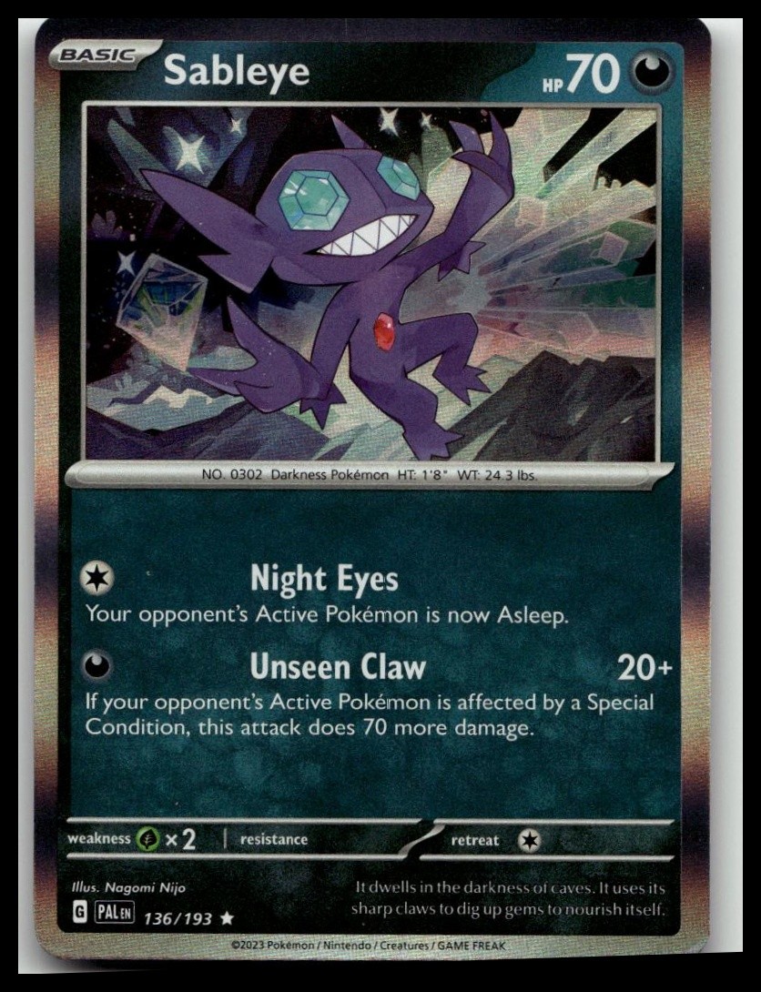 SV02: Paldea Evolved #136/193 Sableye