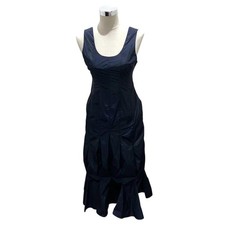 ENFOLD Volume Sleeveless Dress Jumper Skirt Navy Size 36 Used