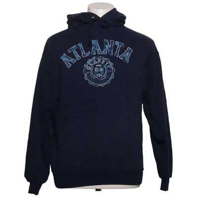 Jerzees, Kapuzenpullover, Größe: M, Blau, Print, Herren #Shn