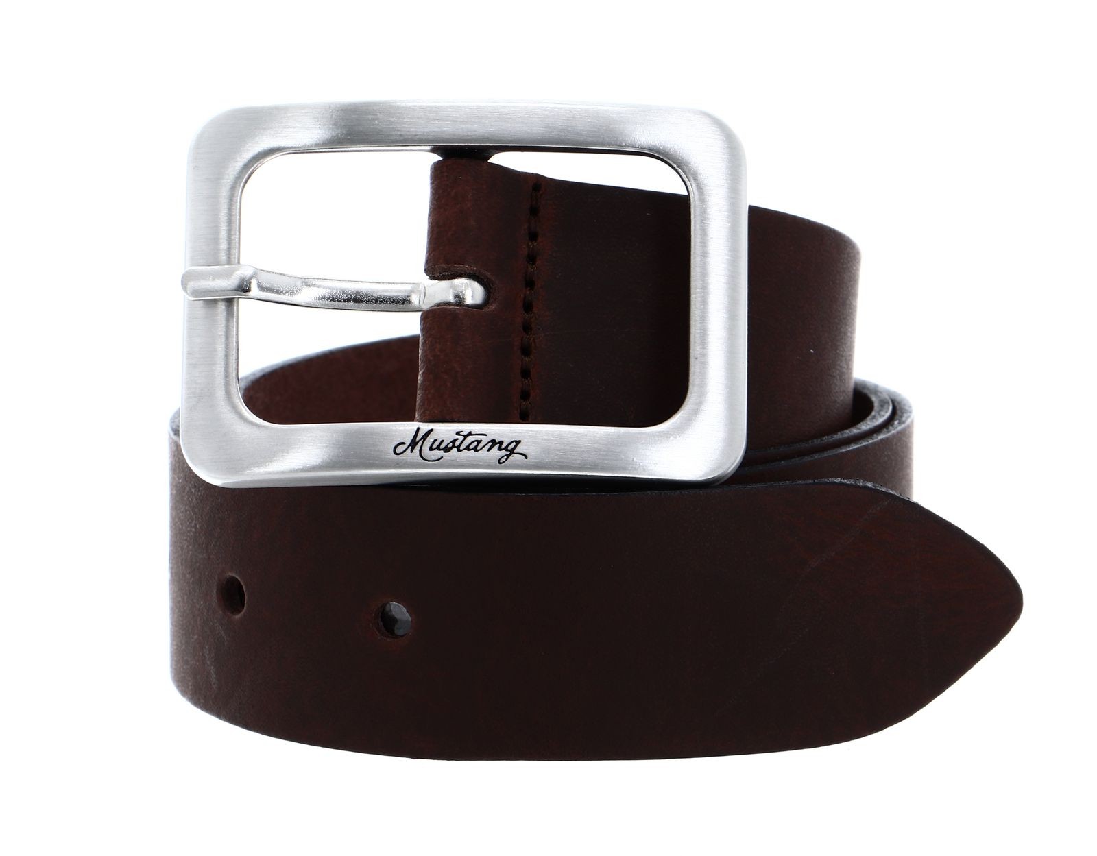 MUSTANG Woman´s Leather Belt 3.5 W100 Dark Brown