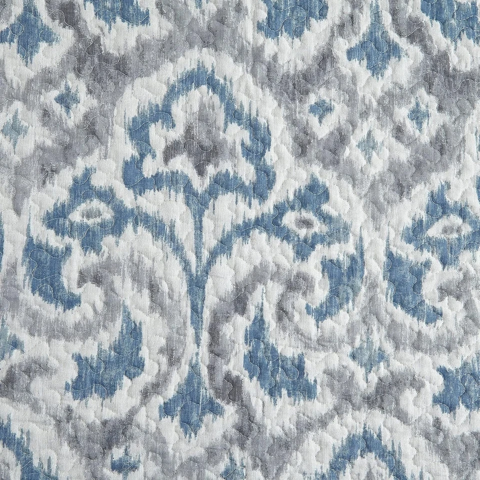 Tommy Bahama - Juego de Edredón Doble, Doble Reversible, Cabo Verde Gris Humo/Azul Foto 3 de 4