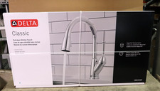 Delta Classic 19810-DST Chrome Single-Handle Pulldown Kitchen Faucet