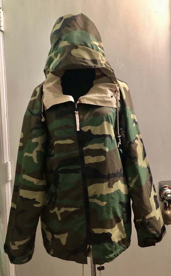 ADVENTURE TECH Coat Camouflage Reversible Woodland Desert Jacket Camo ...