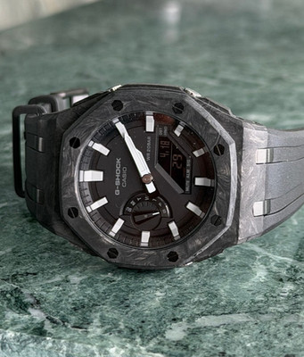 CasiOak - Custom Casio G-SHOCK GA 2100 Mod Carbon Mod Fiber - Mens watch 44 mm