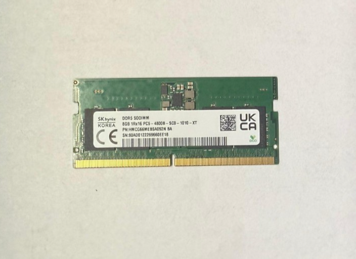 SK hynix DDR5 8GB SODIMM ×2 SK Hynix 8GB DDR5 SODIMM Laptop Memory, 5600Mhz Memory Speed, PC5
