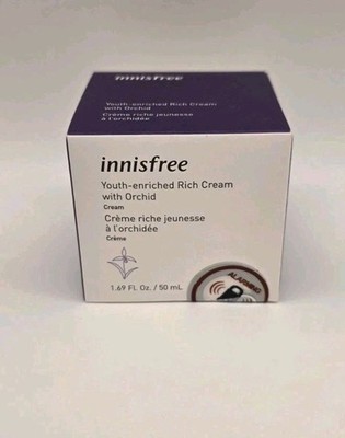 INNISFREE Youth Enriched Cream With Orchid   Full Size 1.69oz 50ml NEW IN BOX