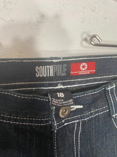 SouthPole Denim Shorts Jorts Skater Hip Hop Y2K Boys Youth Size 18 - Picture 6 of 13