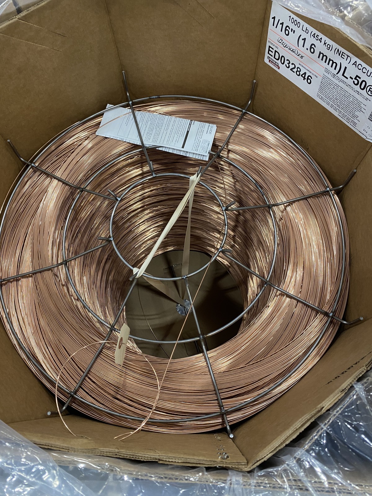 Lincoln ED032846 1/16" SuperArc L-50 MIG Wire (1000lb Accu-Pak Box)