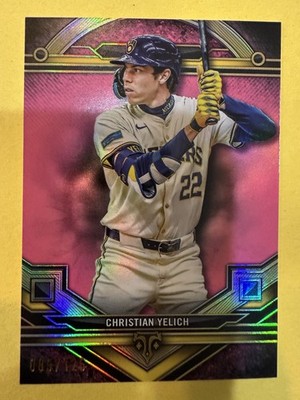 2024 Topps Triple Threads - Christian Yelich #187 Tourmaline /125
