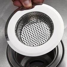 Stainless steel kitchen sink filter: diameter 4.5 inches, suitable for most kitc
