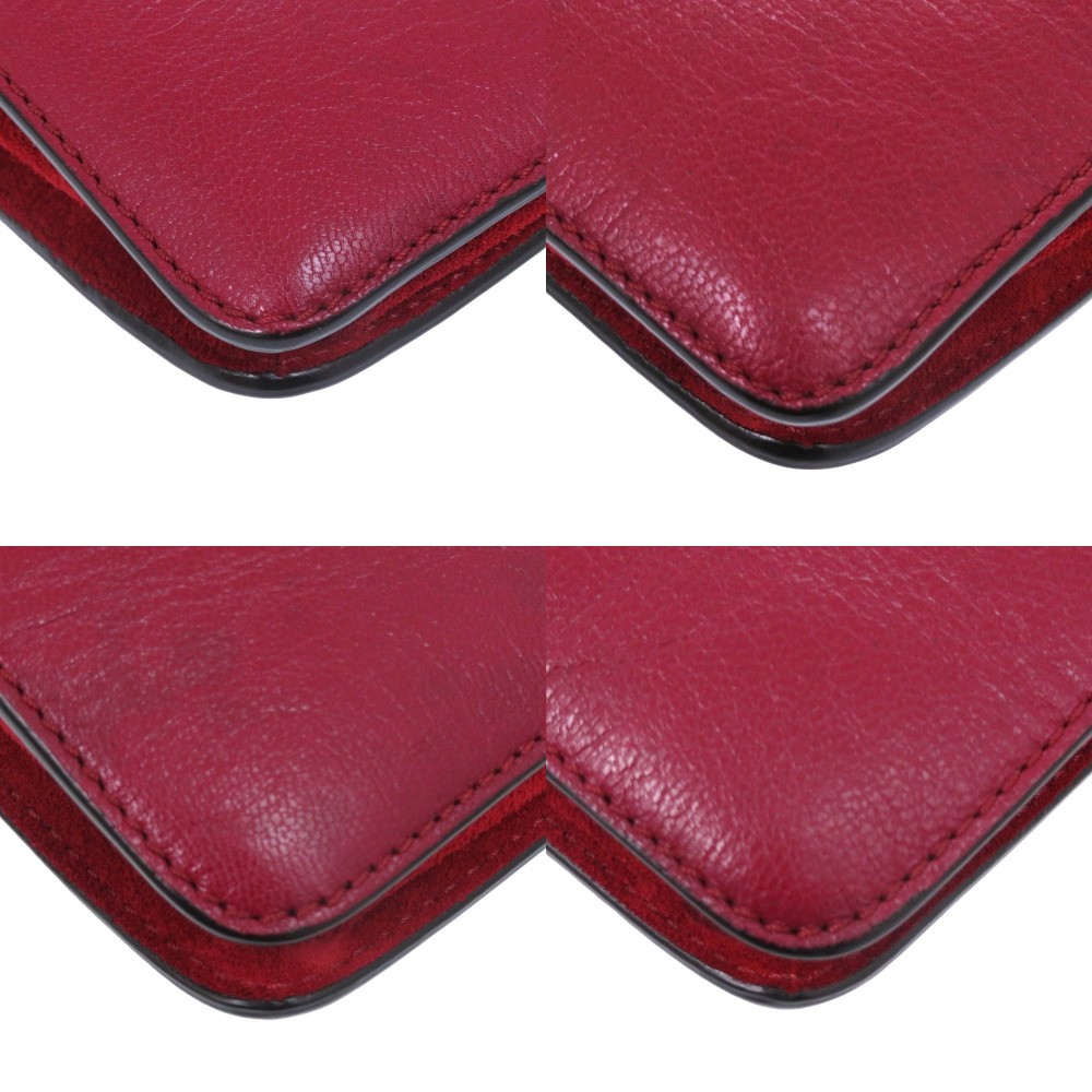 AUTHENTIC GIVENCHY CROSS3 2wayShoulder Bag Bordeaux Leather — image 7