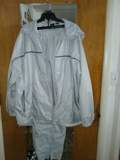 Vintage Grey Classic Foot Locker Running Suit Jacket 3X Pants 2X Light Nylon New