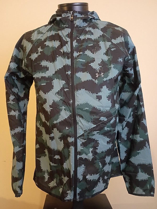 Under Armour Mens UA Storm Run Anywhere Hooded Jacket 1356161-424 Size Large