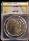 1904 Morgan Silver Dollar Anacs Graded Au58