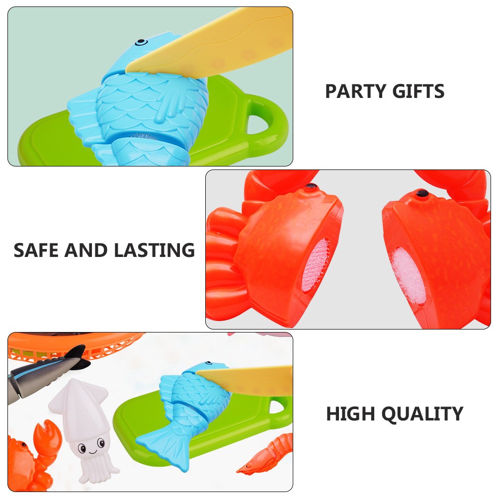 1 Set of Kids Simulation Crab and Fish Cutting Toy Set Early Educational Toys - Image 6