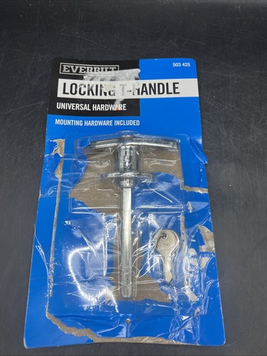 Everbilt Square-Shaft T-Handle Garage Door Lock with Key 5/16" 503 425