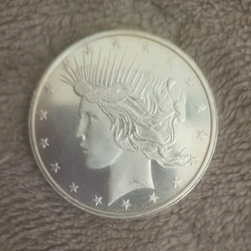 PEACE DOLLAR DESIGN 1 TROY OUNCE .999 SILVER ROUND BULLION COIN